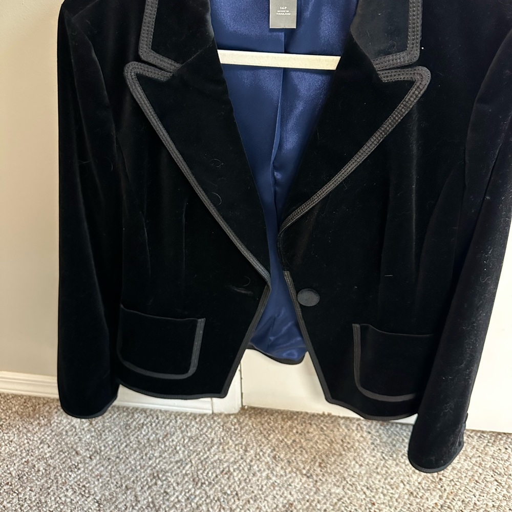Ann Taylor velvet suit